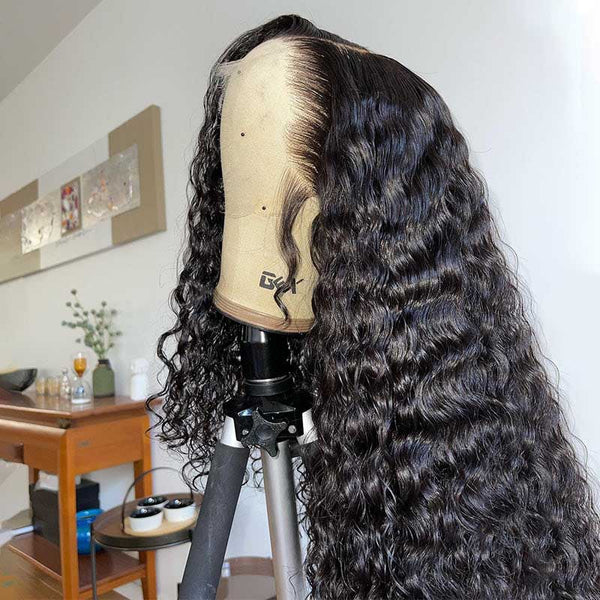 VIPWigs Skinlike HD Lace Full Front Wig Deep Wave Pre-plucked Hairline LFW009