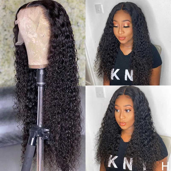 VIPWigs 13x6 Skinlike HD Lace Deep Parting Curly Lace Front Wig LFW202
