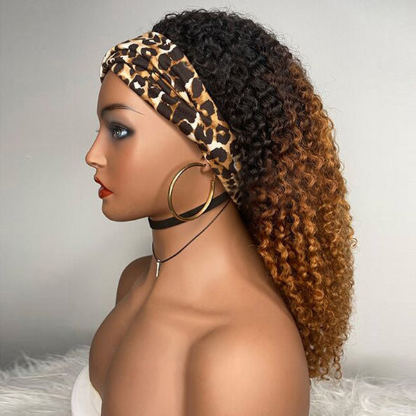 VIPWigs Ombre Color Curly Headband Wig VH07