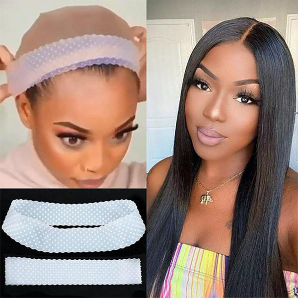 Atimiaza Silicone Wig Grip Band, Glueless Wig Grip Bands for Keeping Wigs  in Place, No Slip wig Grip Headband for Lace Front, Comfortable Fit Wig