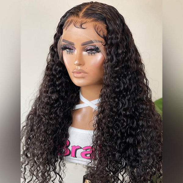 VIPWigs 13x4 Skinlike HD Lace Front Wig Wet & Wavy Nature Hairline LFW052