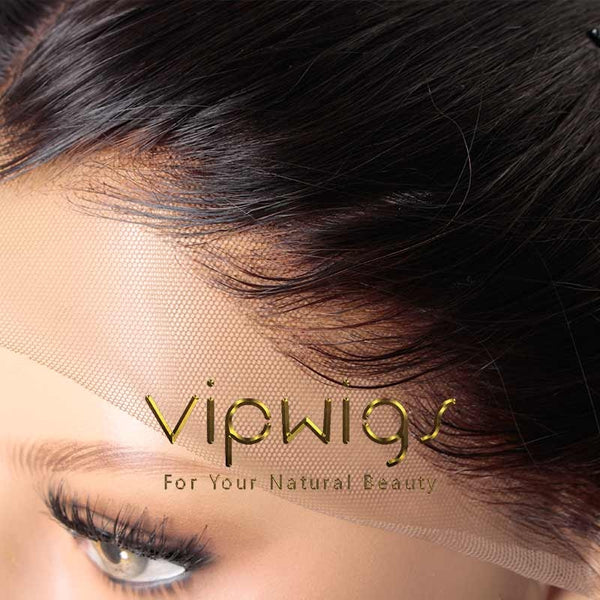 VIPWigs Straight Transparent Lace Front Wig LFW123