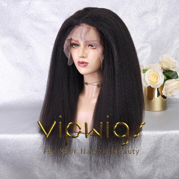 VIPWigs 13x4 Skinlike HD Lace Front Wig Kinky Straight LFW073