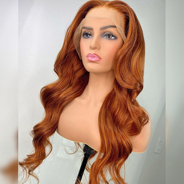 VIPWigs Ginger Color Body Wave Lace Front Wig LFW149