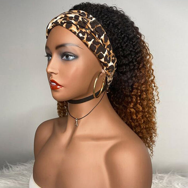VIPWigs Ombre Color Curly Headband Wig VH07